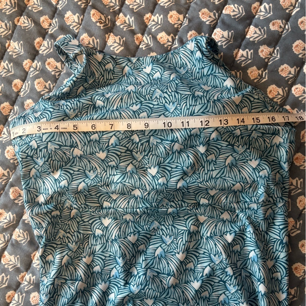 Patagonia Magnolia Spring Dress Lago Blue Large NWOT Travel Athletic Dress - Picture 7 of 8